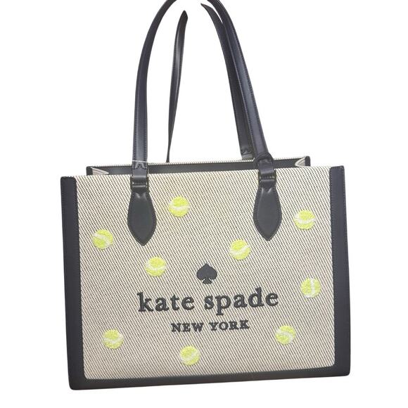 NWT Kate Spade Navy Canvas Grand Slam Elle Tote - Picture 1 of 9